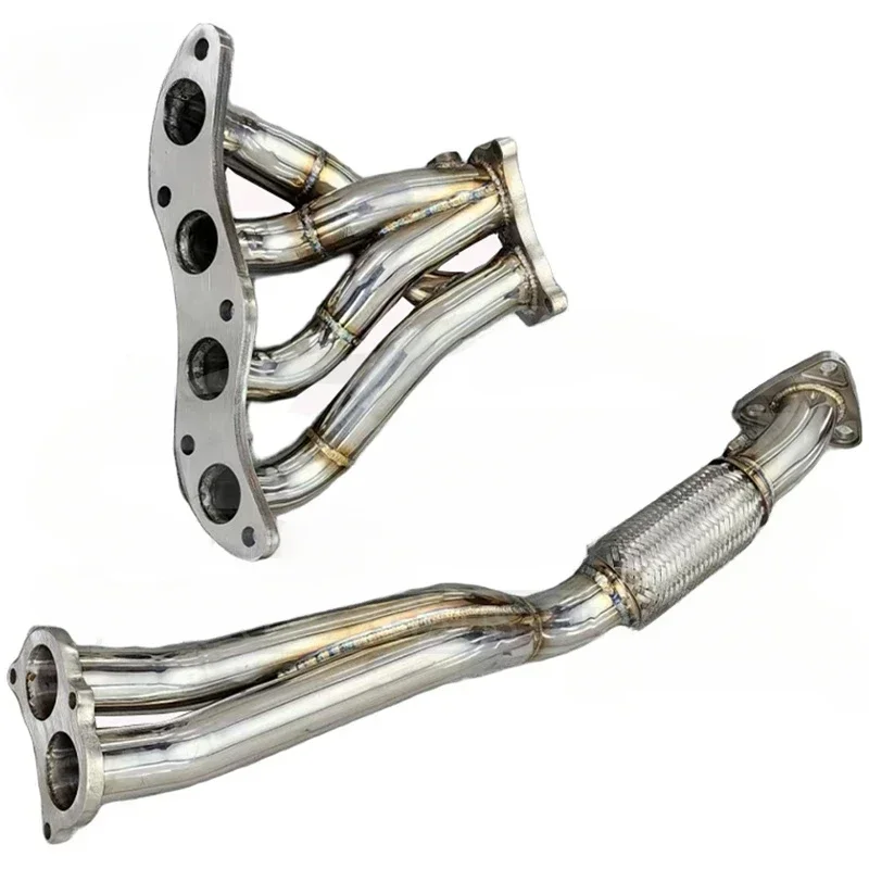 Tubo De Excape Silenciador De Carro De Aço Inoxidável, Manifold De Escape De Alto Desempenho, Honda Fit 1.5, 2001-2007, Qualidade Estendida