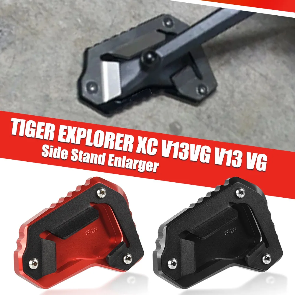 

For Tiger Explorer XC V13VG V13 VG 2011 2012 2013 2014 2015 Accessories Kickstand Foot Side Extension Pad Stand Support Plate
