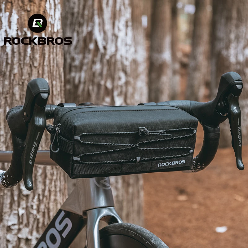 ROCKBROS Fahrradtasche, 2 l, großes Fassungsvermögen, Aufbewahrung, Fahrrad-Fronttasche, Mountainbike, Rennrad, Lenker, Multifunktionstasche, Fahrradzubehör