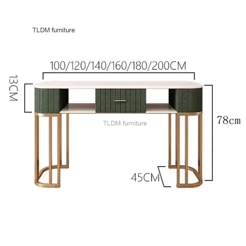 Modern Minimalist Manicure Table and Chair Set Light Luxury Beauty Salon Nail Tables Salon Furniture Household Nail Makeup Table