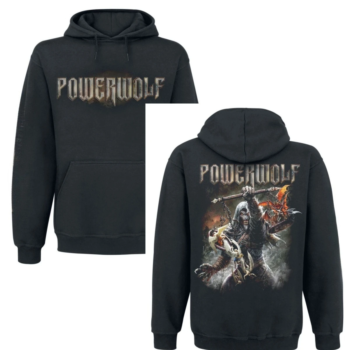 Call of The Wild _ Powerwolf Hoodie 2026 Musim Gugur dan Musim Dingin Mewah Berkualitas Tinggi untuk Pria dan Wanita Top Y2k
