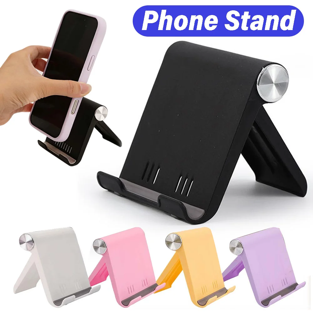 

Держатель для мобильных телефонов (iPhone, Samsung, Xiaomi Mi, Huawei) – универсальная портативная складная настольная подставка-кронштейн