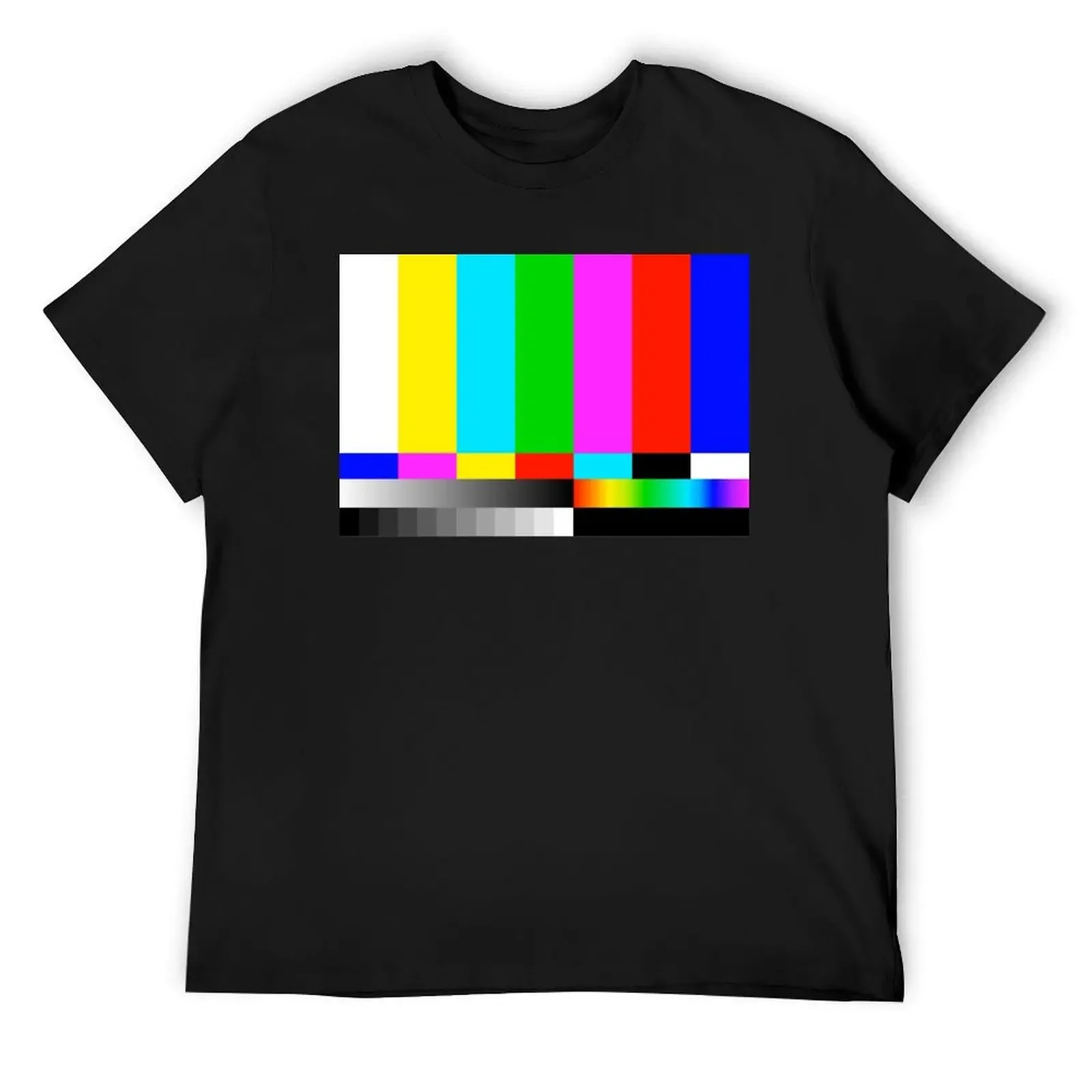 SMPTE test card T-Shirt vintage clothes oversized t shirt mens shirts graphic tee