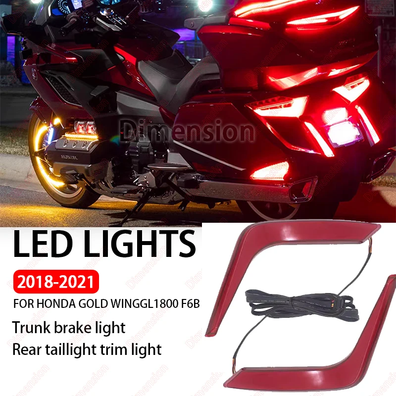 Turn Signal Gold Wing 1800 Motorcycle LED Reflctor Replacement Light Rear Saddlebag Accents Lights For Honda Goldwing GL1800 F6B