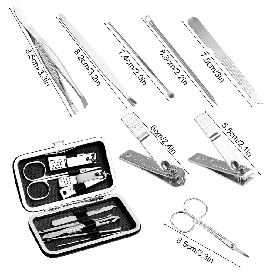 Kit Bulk, Nail Clippers Set Stainless Steel Fingernail Clippers Set, Sturdy Nail Tip Cutter Trimmers Professional Grooming Toena