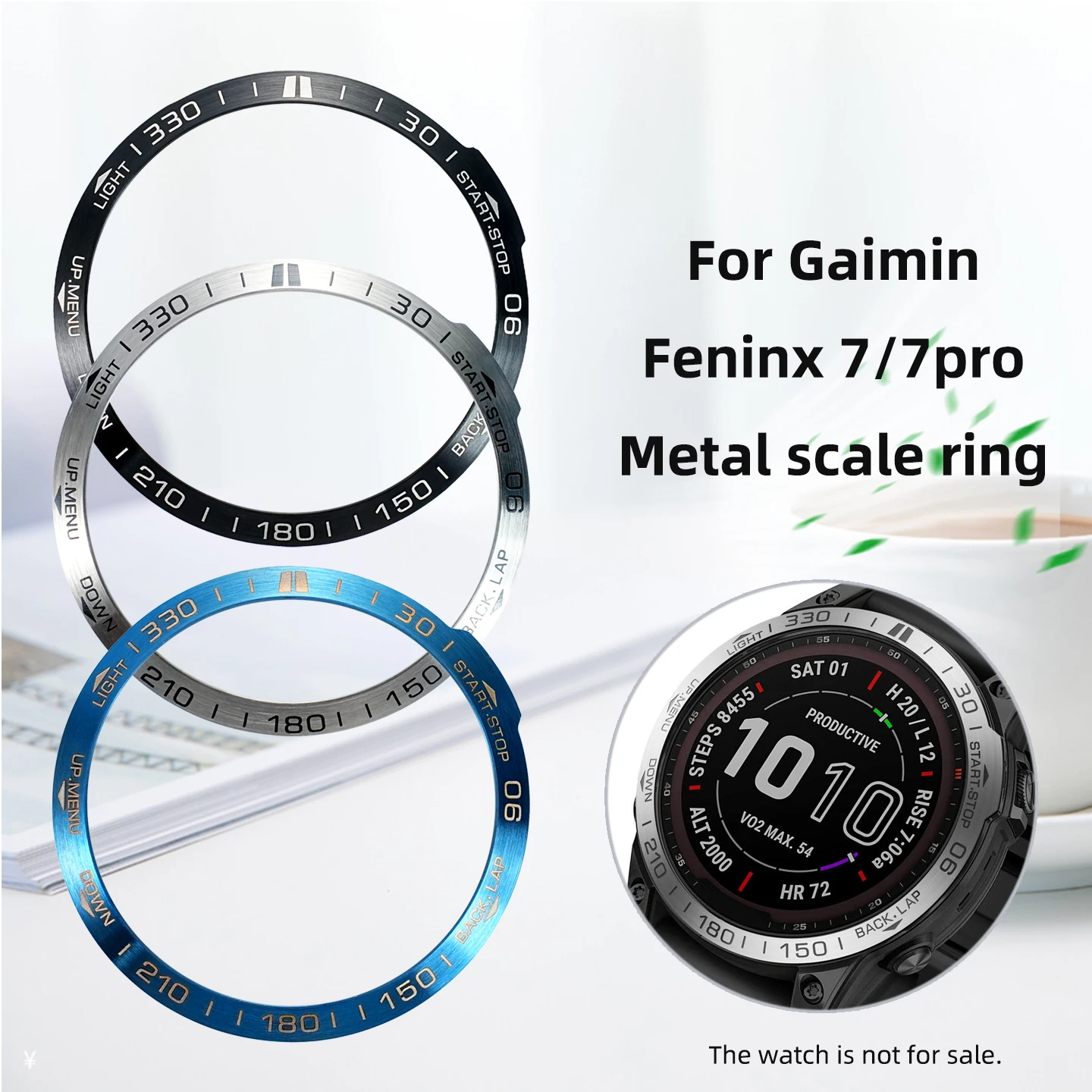 For Garmin Fenix 7 7PRO Stainless Steel Metal Bezel Ring Fenix 7pro Digital Scale Circle Modified Waterproof Metal Frame