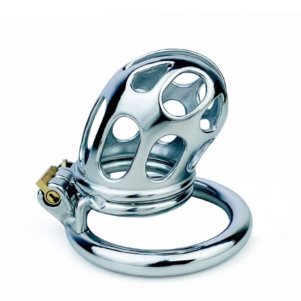 FRKO Stainless Steel Male Chastity Cock Cage Penis Ring Lockcock Bdsm Bondage Erotic Adult Sex Toys For Men Pleasure Sexshop 18+