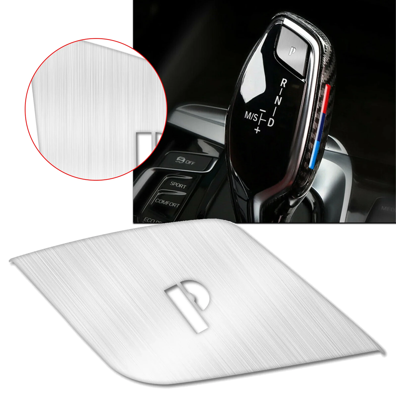 

Для BMW 5 6 7 Series X3 X4 G30 G32 G11 G01 G02 серебристая ручка переключения передач в салоне автомобиля