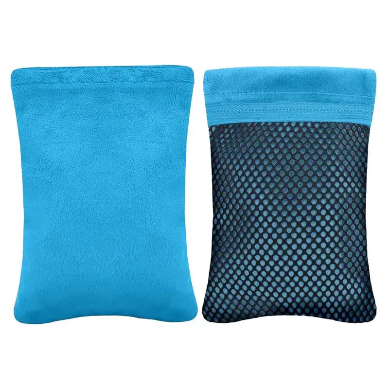 2Pcs/set Sand Removal Bag Sand Wiping Gloves Chalk Bag Skin-Friendly Beach Holiday Camping Beach Accessories