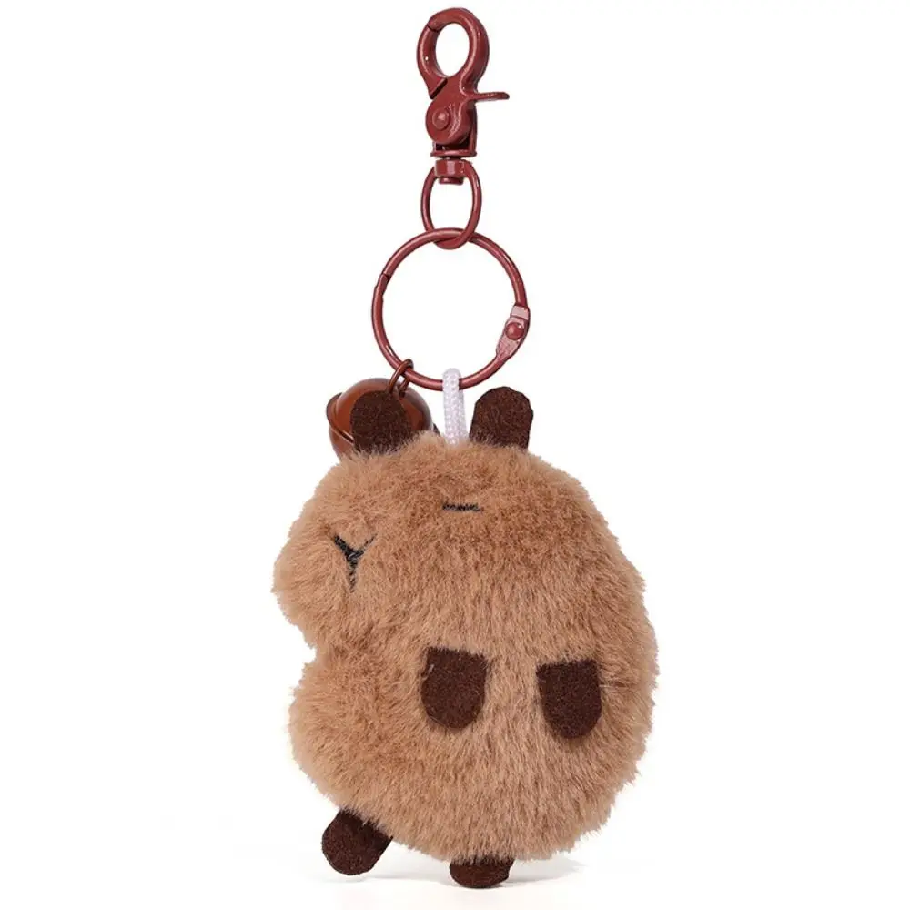 Simulation Capybara Capibala Plush Keychain Cloth Doll Stuffed Capybara Plush Keyring Soft Cute Water Guinea Pig Pendant Couple