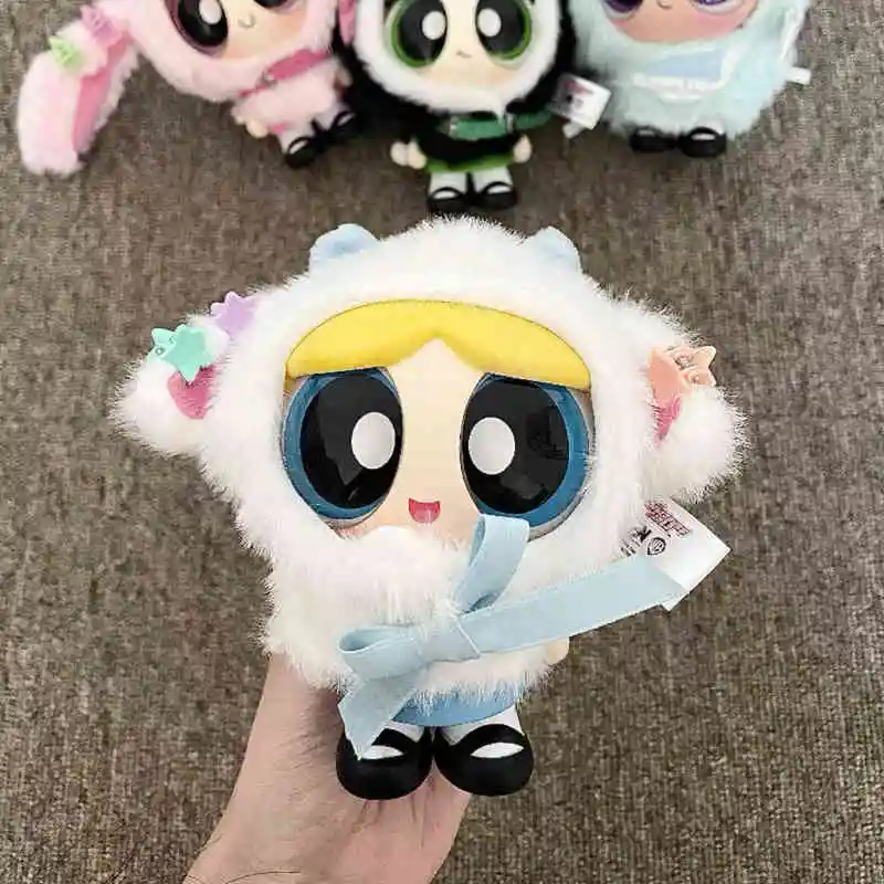 The Powerpuff Girls عباءة دمية سلسلة صندوق أعمى تغيير الملبس أفخم قلادة دمية الكرتون الرسوم المتحركة محيط حلية الديكور #6