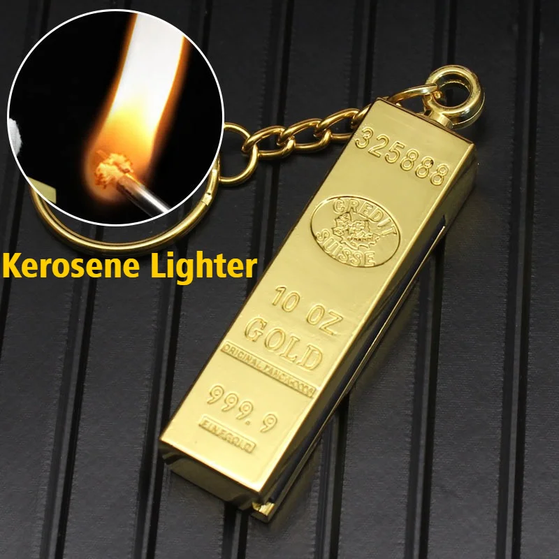 

Gold Terms Match 10000 Cigar Ignitioner Keychain Waterproof/Windproof Lighter Coal Oil Cigarette Lighter s & Smoking Accessories