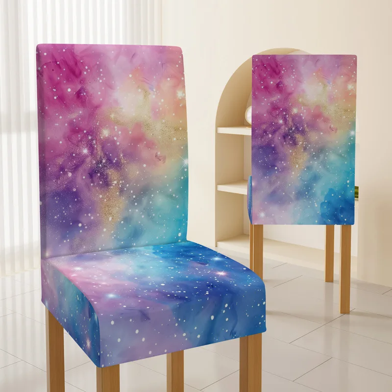 Colorful Chair Cover Spandex Decorated Integrated Backrest Comfortable Elastic Seat Cover Dreamy Fashion Home Living Chair Cover