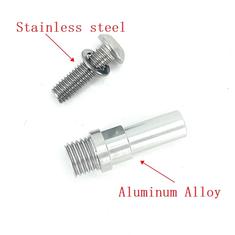 Bicycle V Brake Mount Bolt 10mm M10 Aluminum Alloy V Brake Post MTB Road Folding Bike V Brake Pillar Silver Black