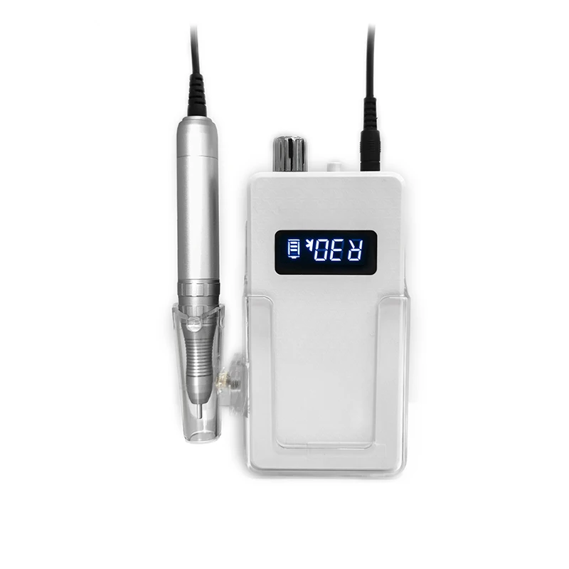 2026 - White brushless handle micro motor jewelry polishing and grinding DC motor rechargeable nail drill