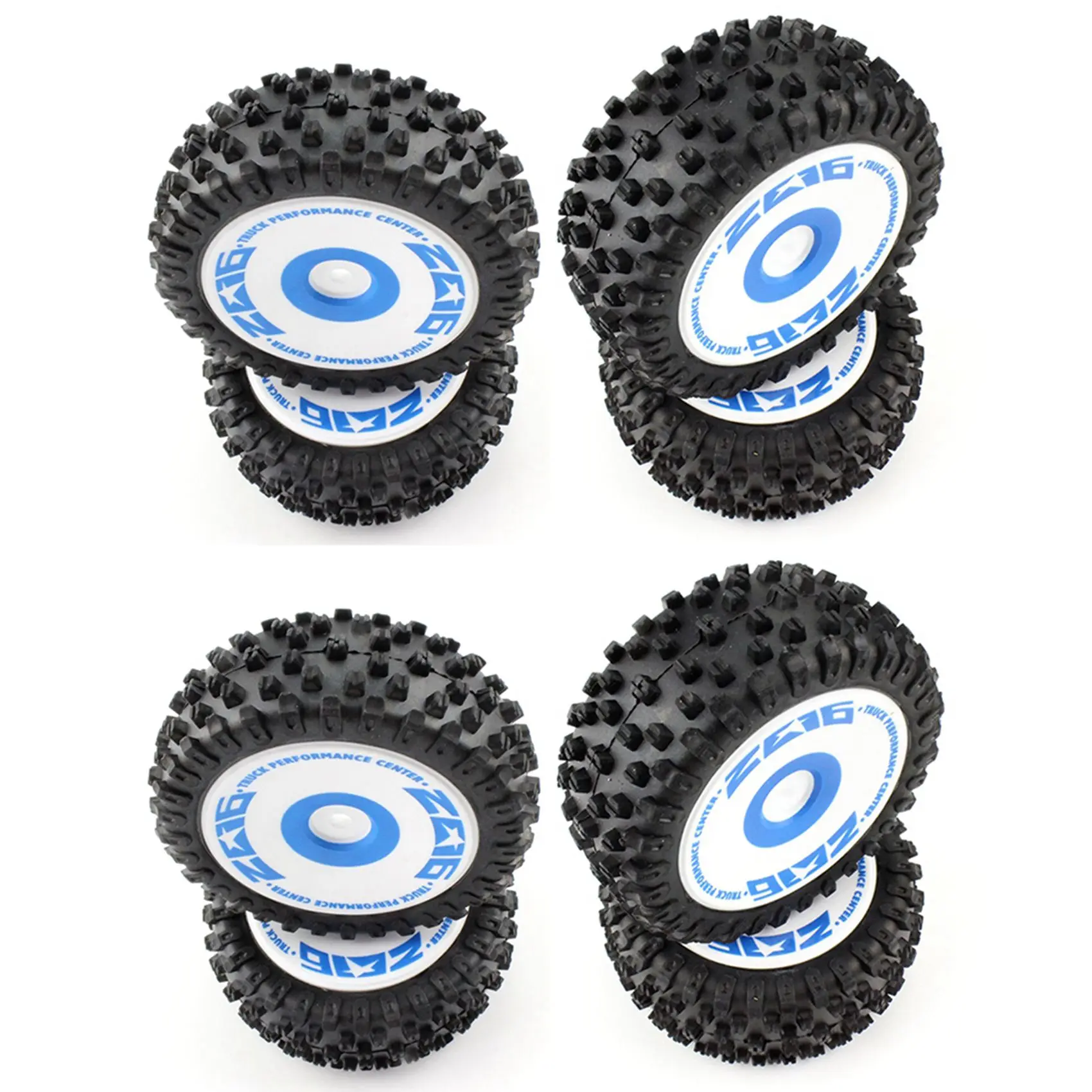 8Pcs Front And Rear Tires Wheel Tyre For Wltoys 124017 1/12 RC Car Upgrade Parts Spare Accessories view 4