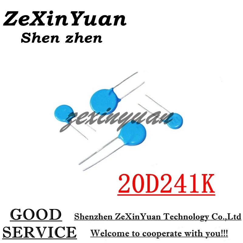 

5PCS/LOT 20D241K 240V 20D241 241KD20 20MM varistor piezoresistor
