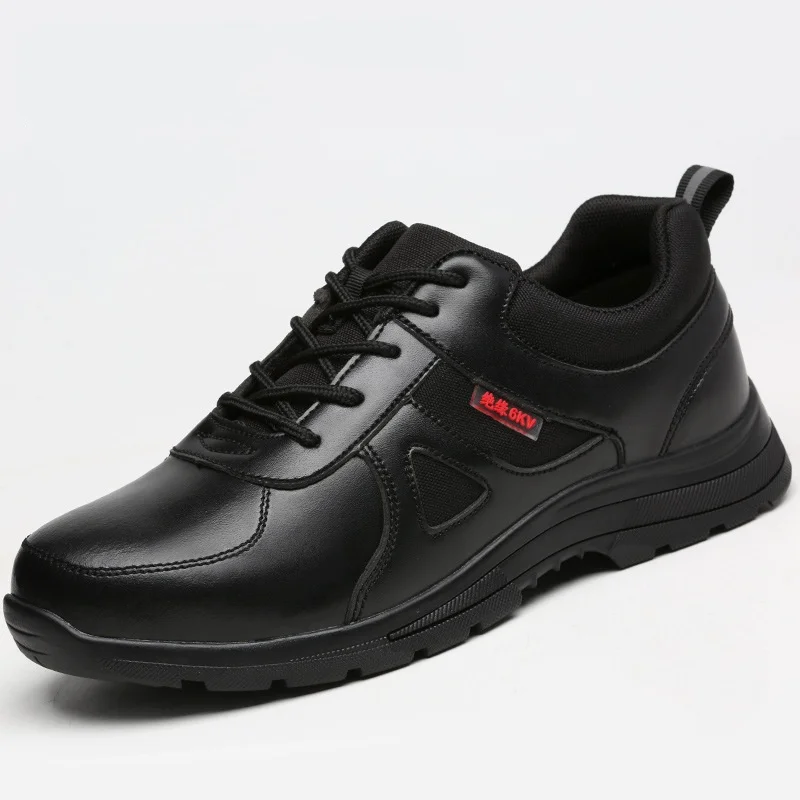 

Мужские повседневные рабочие ботинки с металлическим носком, черные, стильные, из мягкой кожи, утепленные, защитная обувь для рабочих, безопасная обувь для защиты ног