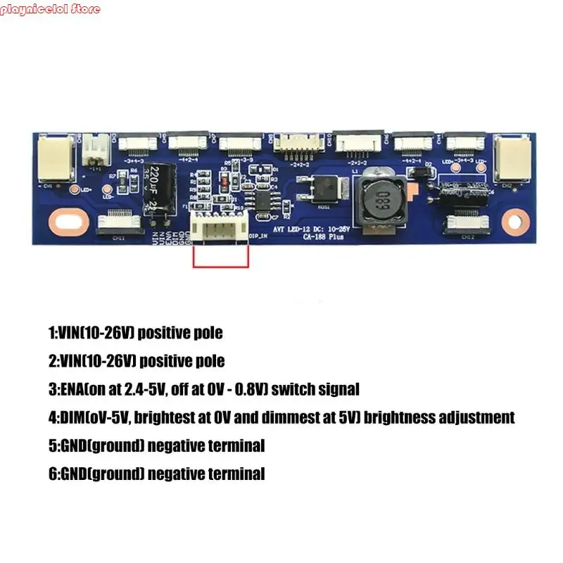e8ba واجهات متعددة الفولتية LED Boosters لوحة LED سائق العاكس الخلفية ل 2p 6p 10p 12p الأجهزة غير أداة تثبيت الأدوات