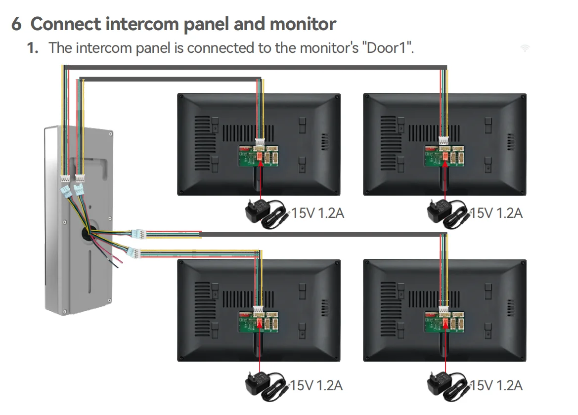 10 Inch Wifi Video Intercom Tuya Smart Video Door Phone 2 Touch Monitors HD 1080P Wireless Doorbell Camera for 2,3,4 Apartments