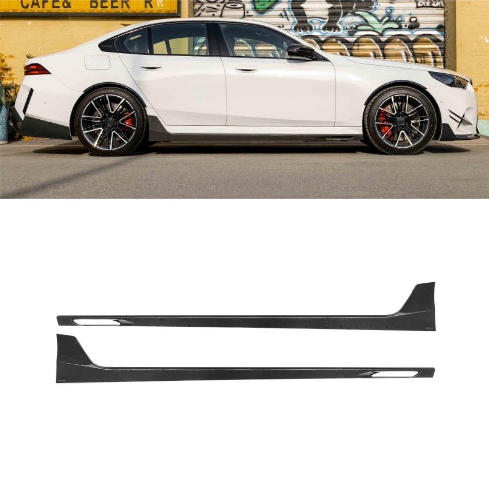 

STLFHigh Quality New SQ-B Style Dry Carbon Fiber Side Skirts Bodykit for BMWs M5 G90 G99 4-Door 2025+ Side Bumper Skirts