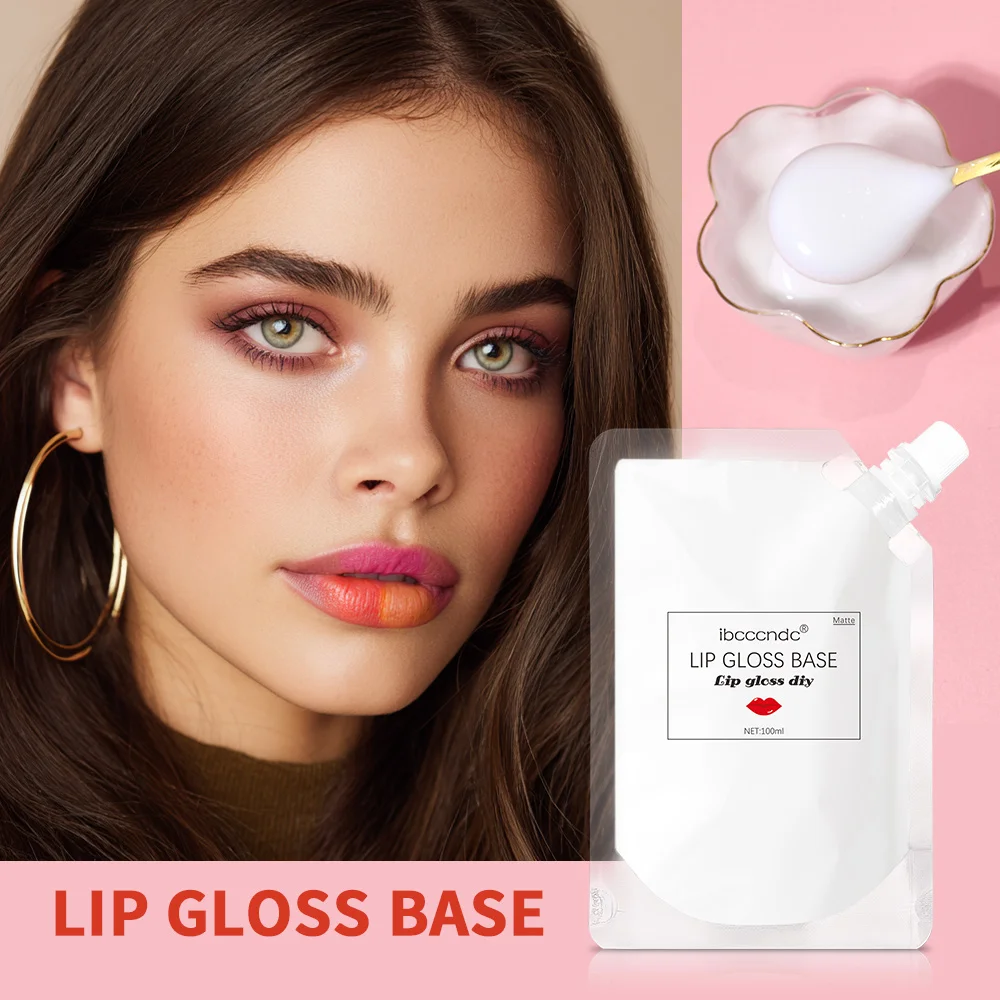 

100ml Lip Gloss Base Highly Creative DIY Lip Glosses Matte Makeup Effect Moisturized Non-stick Lotion Texture Lip Gloss Base