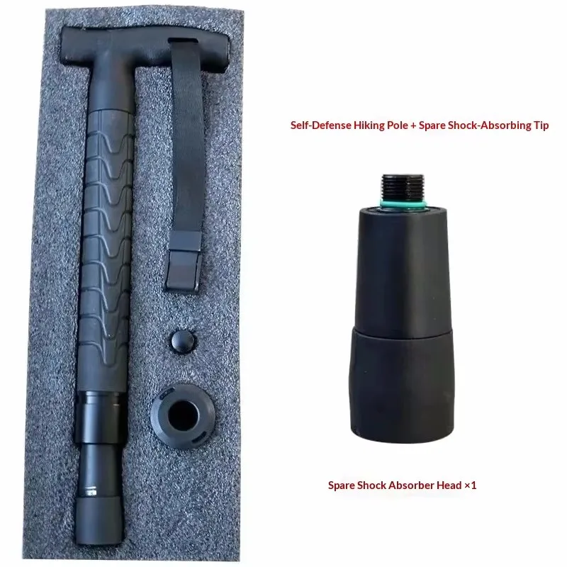 For Mountaineering Pole Outdoor Integrated Retractable Mechanical Swing Stick