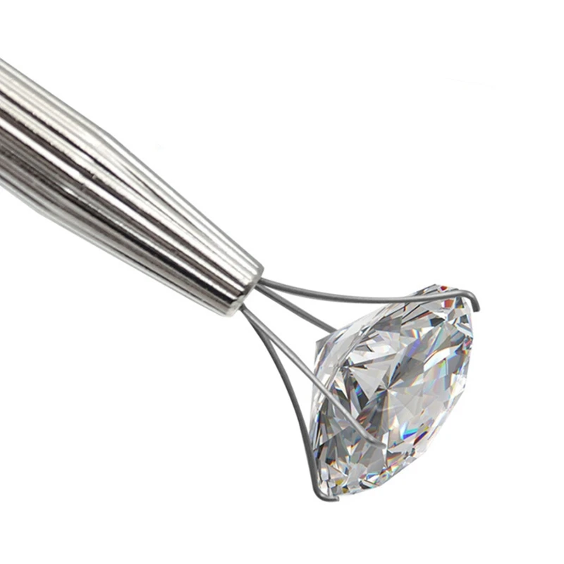 Strumento raccolta a 4 artigli Strumento raccolta con supporto per diamanti in metallo a 4 punte Grabber Trasporto