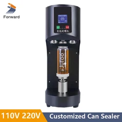 110V 220V Commercial Aluminum Can Sealing Machine 55mm Caliber Milk Tea Beverage Bottle PET/Aluminum Bottle Cans Sealer