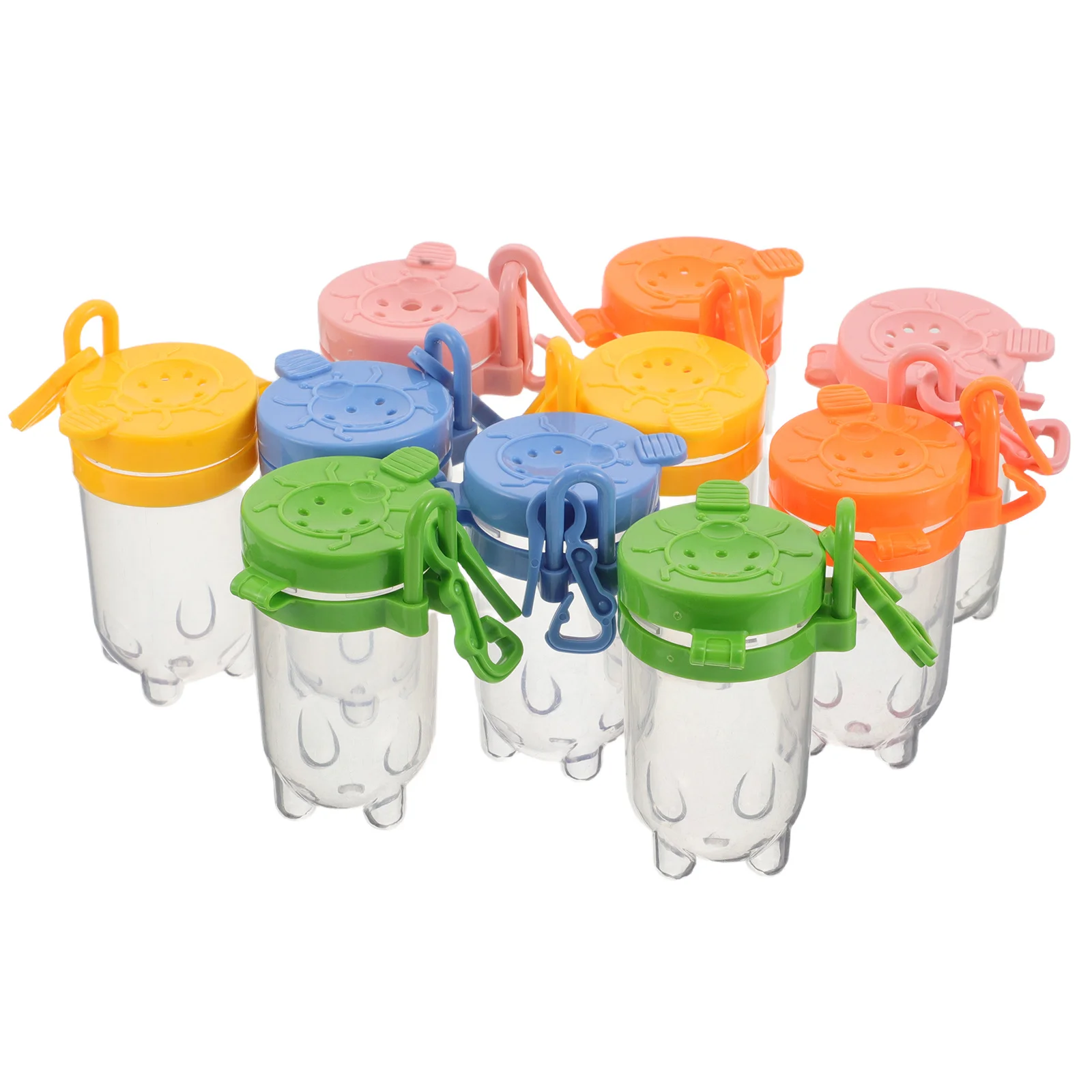 

10Pcs Insect Observation Box Clear Plastic Flip Lid Portable Bug Viewer Container Specimen Collection Science Nature Exploration