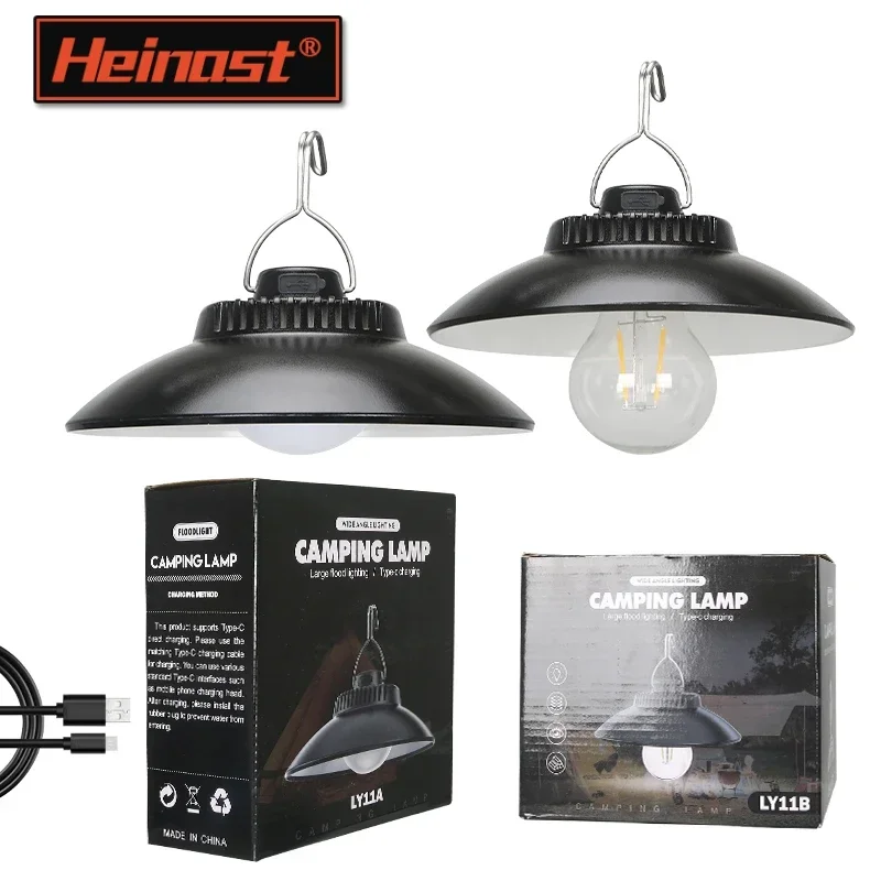 

USB Rechargeable LED Camping Lights 2 Modes Outdoor Waterproof Hanging Tent Lanterns Emergency Lights For Fishing Barbecue