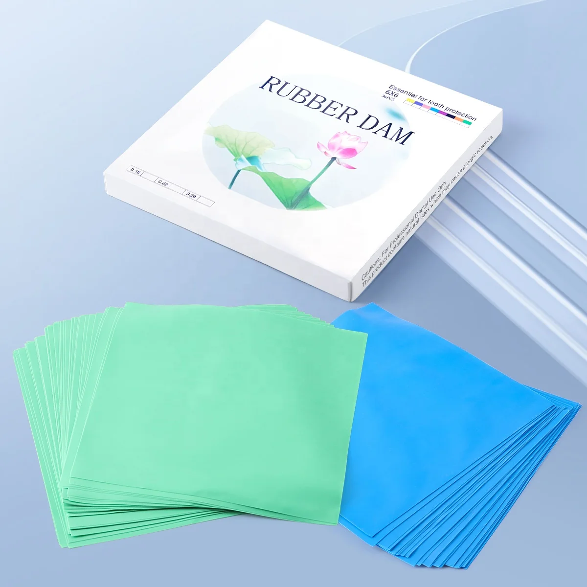 

36pcs/box Oral Care Materials Natural Latex Dentals Rubber Dams