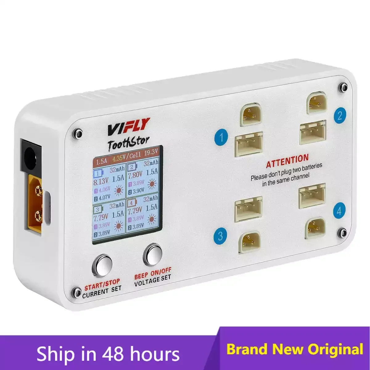 VIFLY ToothStor 4 Port 2S Balance Charger with Storage Mode