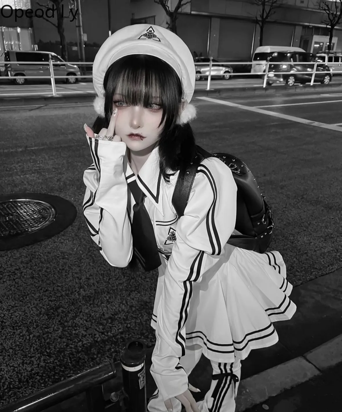

New Japanese Lolita Dress Four-piece Sweet Cool Girls Sailor Suit Mine Series High-waist Cloak Leg Cover Women Y2k Outfits