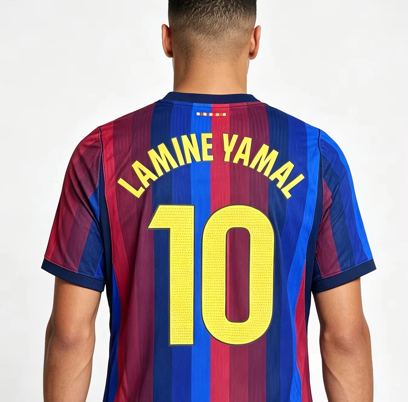 3D Fußballtrikot Yamal Nr. 10 2026-2027 Club Hohles Sporttrikot 2026 Sommer Herren Damen Sporttrikot Atmungsaktiv Schnelltrocknend Y2K-Stil – Detail 4