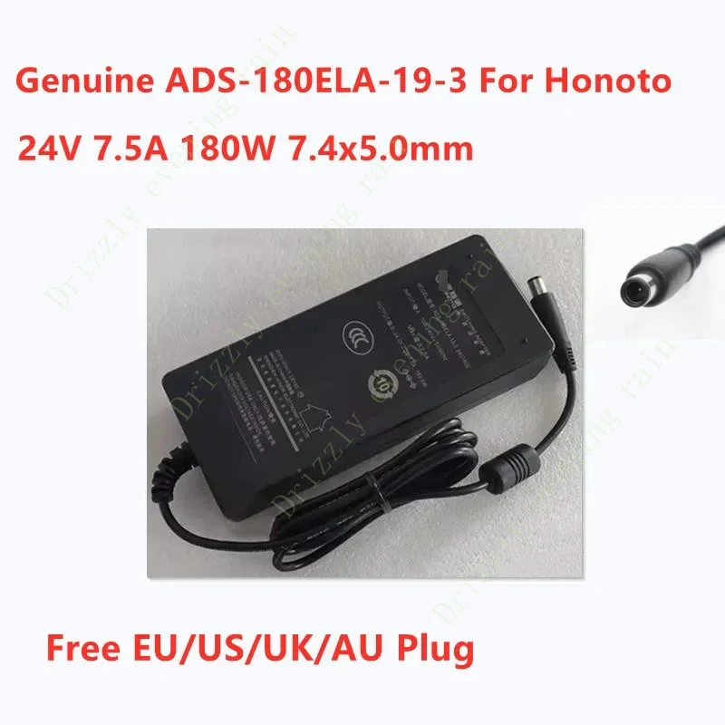 Genuine for Honoto ADS-180ELA-19-3 240180E 24V 7.5A 180W 7.4x5.0mm AC Switching Adapter For Power Supply Charger