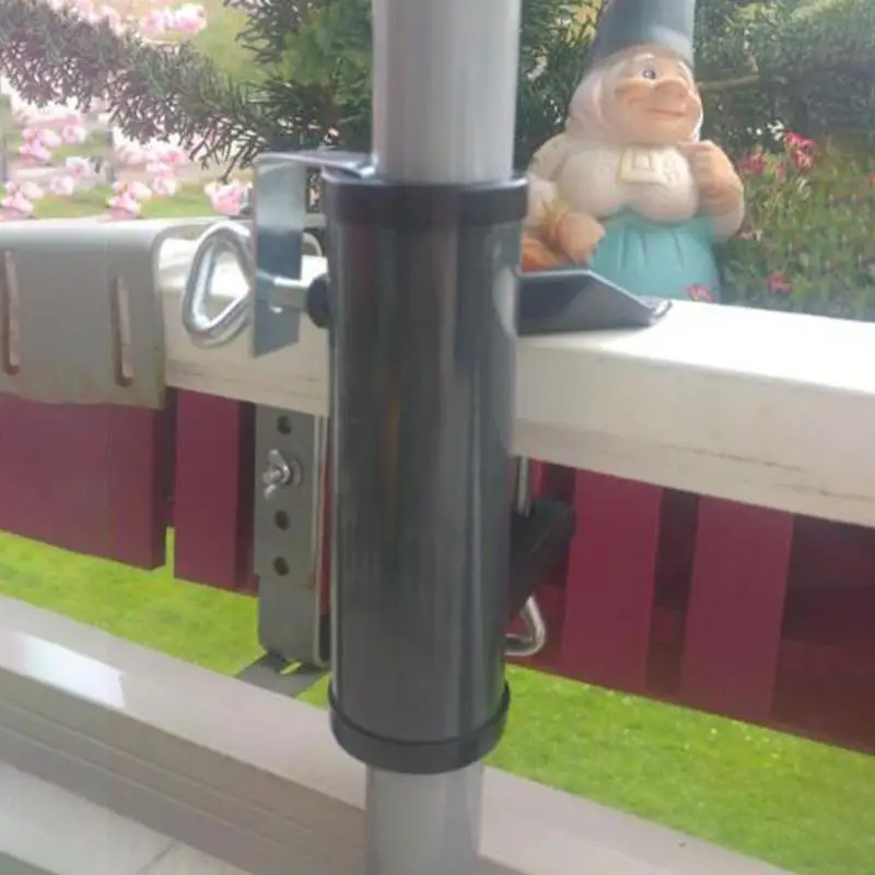 Portable Umbrella Bracket Parasol Holder Anti Rust Garden Umbrella Fixing Clip Bracket for Garden Courtyard Balcony