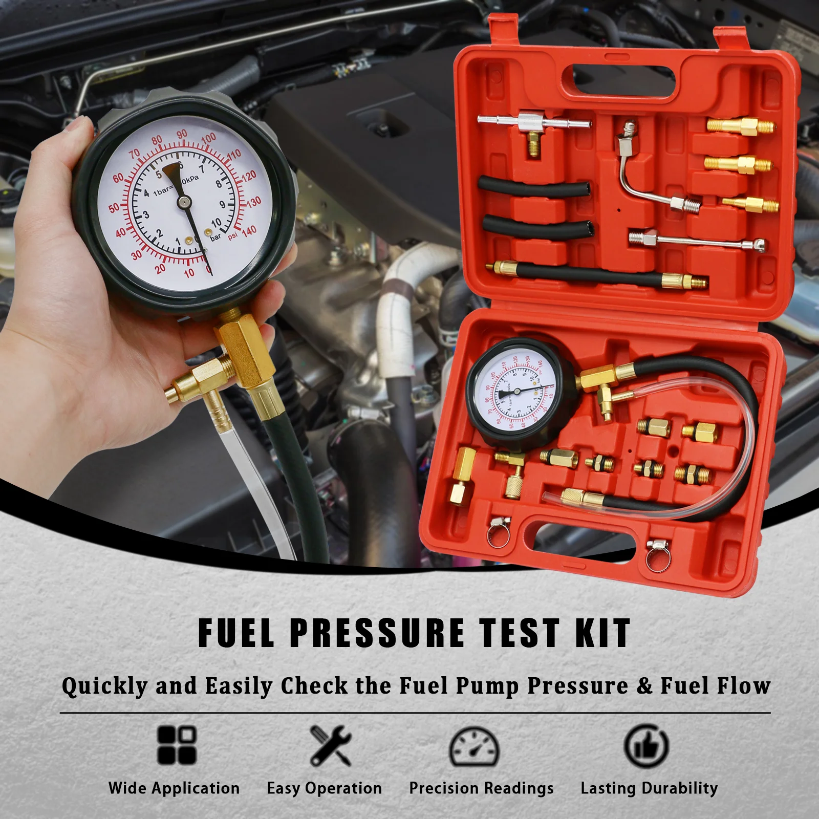 TU-114 Fuel Injector Pressure  - Fuel Injector Tester ulasan dan harga