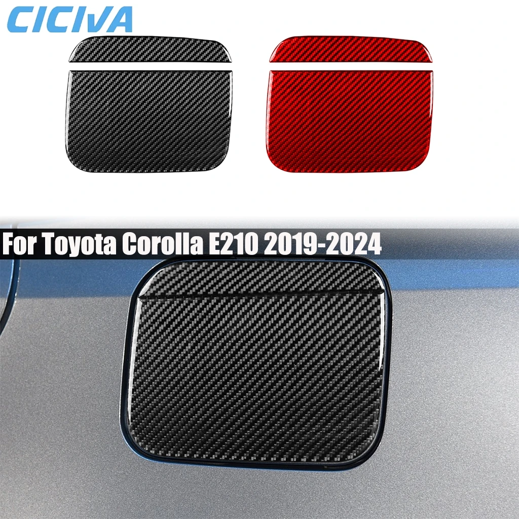 

Carbon Fiber Car Accessories Fuel Gas Cap Decorative Exterior Cover Modified Trim Sticker For Toyota Corolla E210 2019-2024