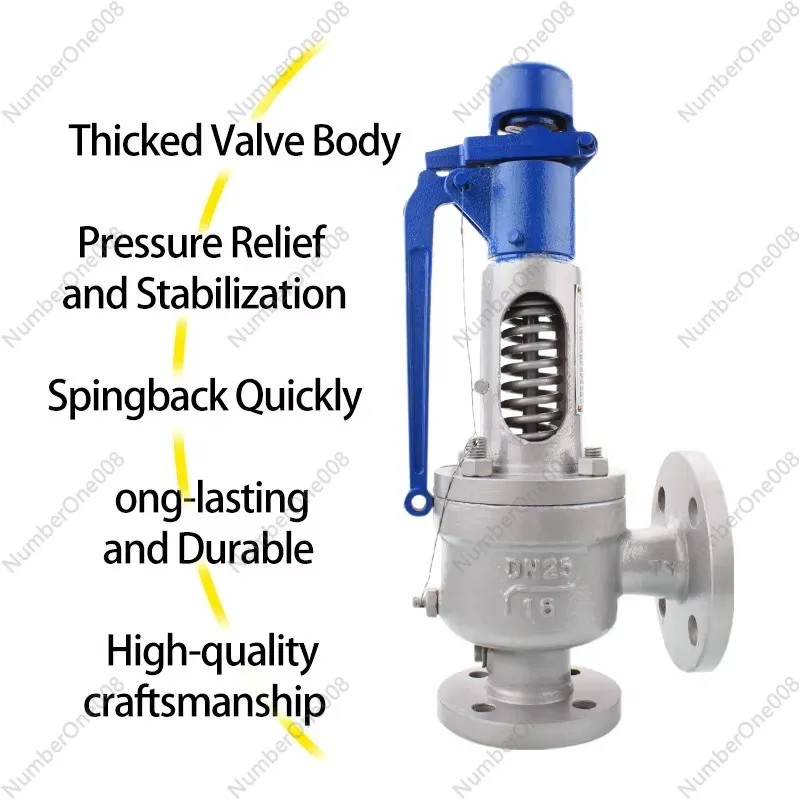 A48Y Series Spring Flange Safety Valve 16/25/40/64/100/160/320C Pressure Rating