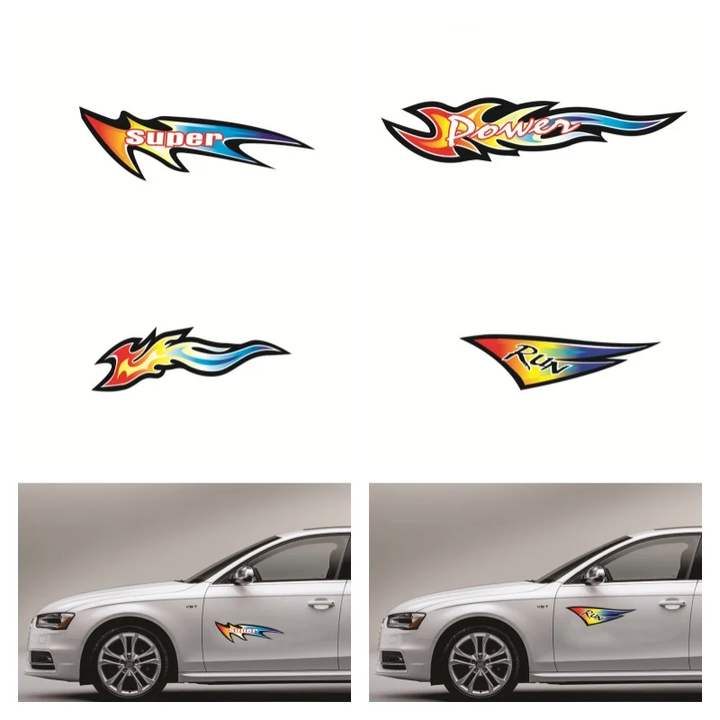 

Car stickers flame scratches personalized creativity motorcycle stickers bumper strips decorative Vinyl Decal Car Sticker