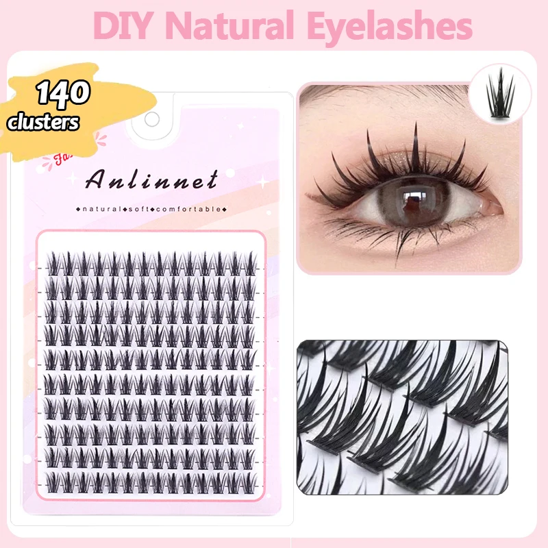 1 صندوق / 140 حزمة المنك رمش 11-13mm مزيج رمش تمديد MS الشخصية الرموش مجموعة ماكياج أداة الرموش بالجملة