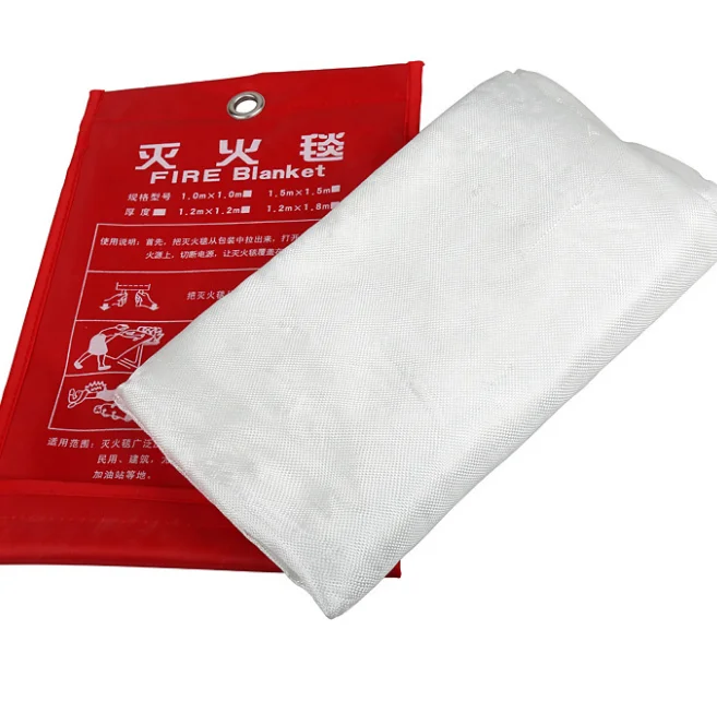 1.5M*1.5M Safety Fire Blanket Fiberglass Emergency Survival Fire Shelter Extinguisher Flame Retardant Protection For Kitchen