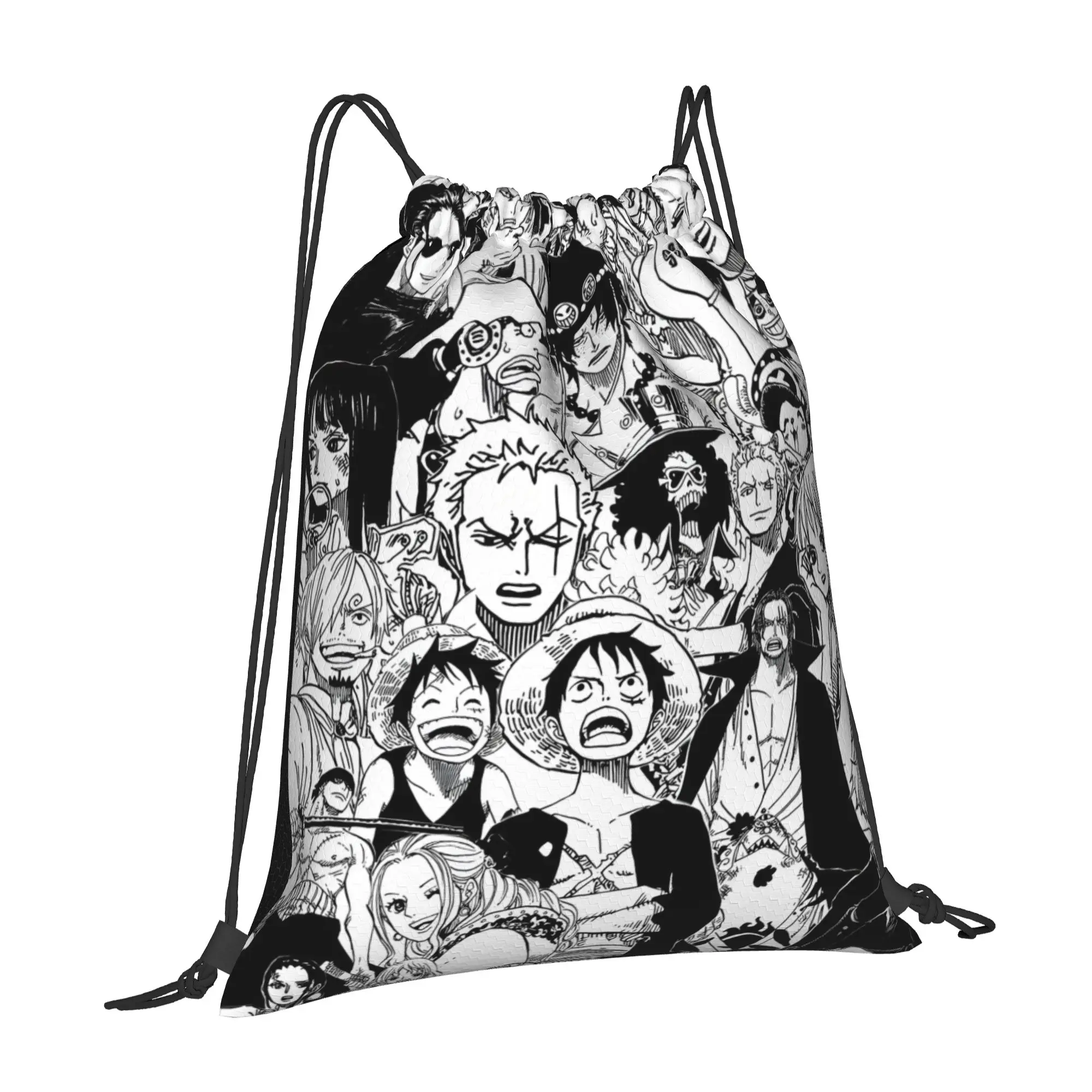 1 pc ONE PIECE  Portable Hiking Drawstring Bags Storage Backpacks