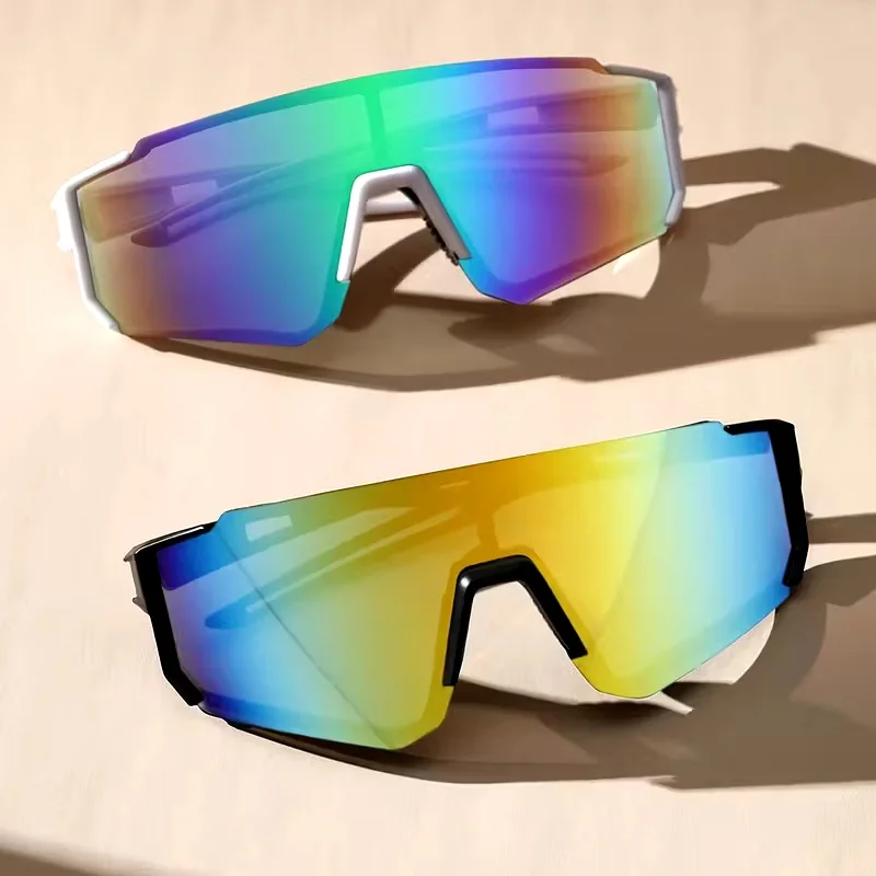 Men's Large Frame Fashion Glasses - Colorful Pc Material, Lightweight and Durable, Suitable for Daily Life and Activities, Casual Style, Ordinary Decorative Glasses, Lightweight Glasses