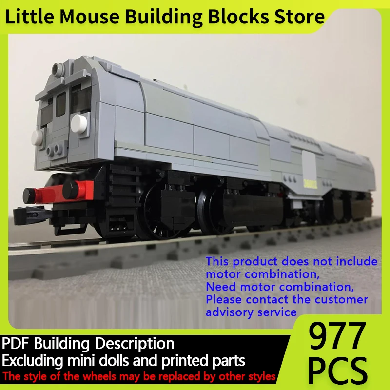 

City Car Model MOC Building Bricks Bulleid Leader Steam Locomotive Modular Technology Gifts Holiday Assemble Children Toys Suit