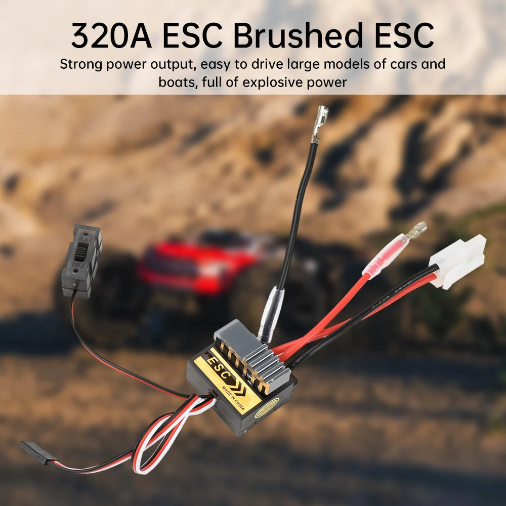 RC 320A نحى سرعة تحكم ESC فرشاة ESC العالمي ثنائي الاتجاه وحدة تحكم السرعة الإلكترونية
