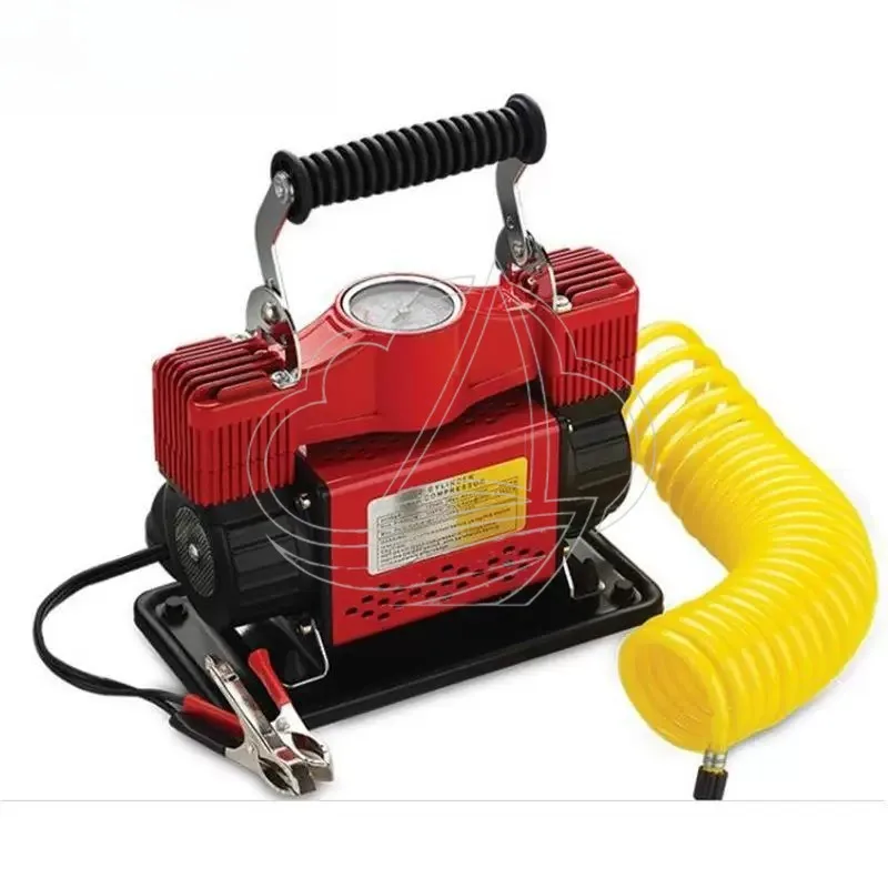 

30‑Cylinder Dual‑Cylinder Car Air Pump Red Portable Vehicle Tire Inflator