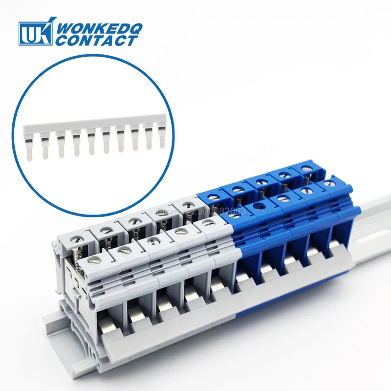 1Pc EB 10-12 Insertion Bridge UK UIK 16 DIN Rail Terminal Block Electrical EB10-12 Plug-in Insert Connector Wire Jumper Bar