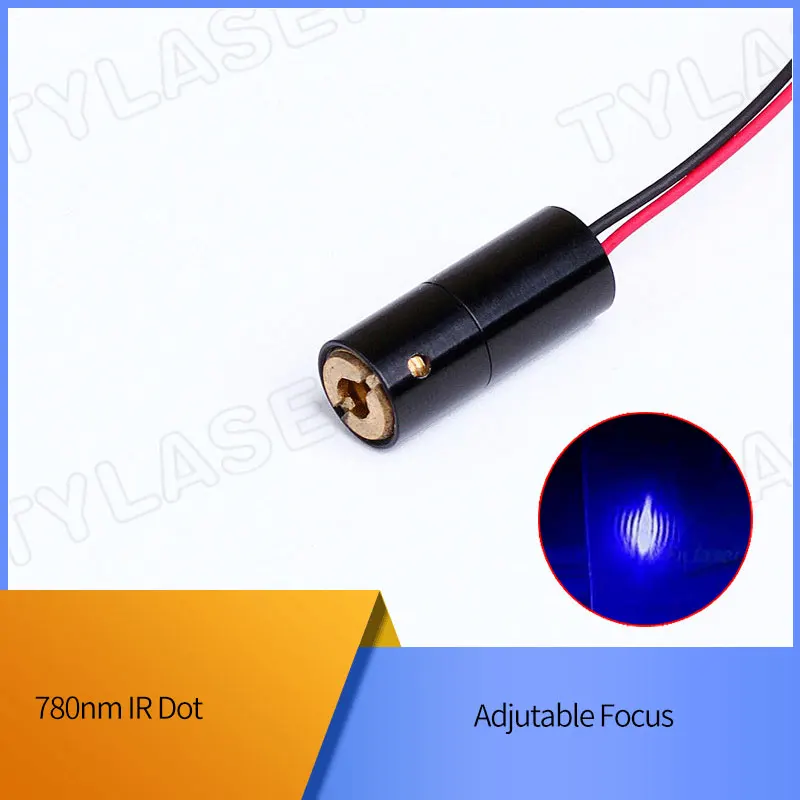 D8X18mm Adjustable Focus 780nm  1mW 5mW 10mW  IR Dot Laser Diode Module Industrial Grade ACC Driver TYLASERS